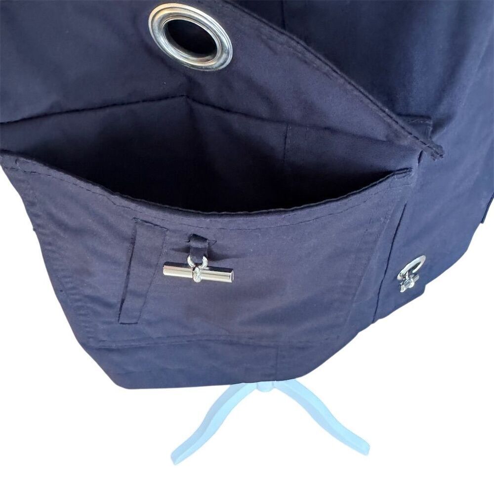 Mackintosh New England Blue Hooded Rain Coat Jacket Size Medium - Picture 10 of 15